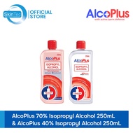 AlcoPlus Red 70% Isopropyl Alcohol (250ml) & AlcoPlus Red 40% Isopropyl Alcohol (250ml)
