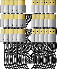 HDMI 2.1 Cable High Speed 48Gbps, Type A to A, Ultra Thin, Hyper Super Flexible Slim Cord, Diameter<
