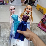 Bocil Children's Toy Beautiful Snow White Doll Elsa Anna Frozen Can Sound Music Songs Playing for Gi