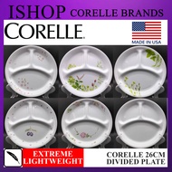 Corelle Loose 26cm Divided Dish Suku Suku Separuh/3 Portion Diet Plate/Pinggan Suku Corelle/Corelle Divided Plate