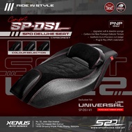 Deluxe Seat SPD RS RSX ADV160 Y15 Y16 NVX NMAX V2 V3 LC V8 FI RAIDER150 Carbon Backrest Lembut Softn