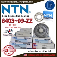 NTN 6403 6404 6405 6406 6407 6408 6409-ZZ Bearing 100% Genuine NTN Japan Deep Groove Ball Bearing