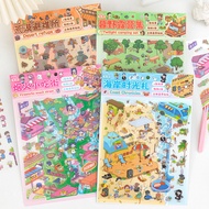 Fireworks Coast Desert Camping Series DIY Landscaping Stickers 5.0 Fun Collage Rich Elements 3d Stic