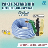 PAKET SEMPROTAN SELANG AIR 5-30 METER SERAT BENANG 1/2-5/8-3/4 INCH SELANG TAMAN KEBUN TERLARIS