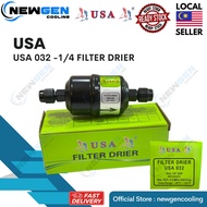 USA 032 FILTER DRIER 1/4" SAE FOR AIR CONDITIONER REFRIGERATION HVAC