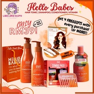 HELLO BABES HAIR TONIC NEW FORMULA SHAMPOO CONDITIONER VITAMIN HQ