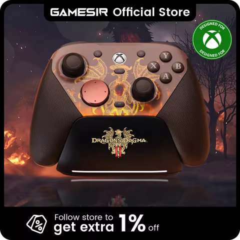 GameSir G7 Pro Dragon's Dogma II Xbox Gaming Controller with Smart Charging Station, Hall Effect, Gy