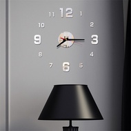 shop Modern Large Wall Clock 3d Mirror Sticker Unique Big Number Watch Diy Decor Wall Clock Art Stic