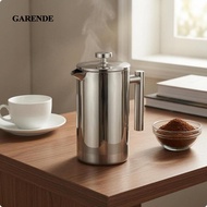 Garende Stainless Steel Manual Coffee Brewer Polished Finish Manual Brewer Kitchen Tool