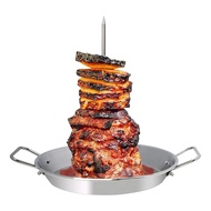 Vertical Skewer Accessories for Grill-Al Pastor Skewer Brazilian Vertical Spit Stand for Tacos Al Pa
