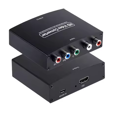 1080P Video Audio Converter Adapter YPbPr To HDMI-compatible RCA to HD Connector Adapters for DVD HD