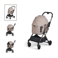 2025 New Color Fikago TO GO 2 | One Second Automatic Folding Pet Stroller Coaster (Light Baked Brown