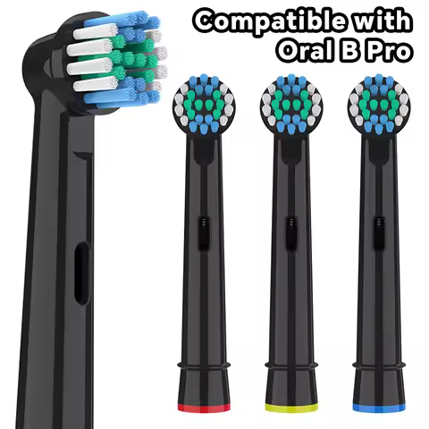 Rotating Replacement Brush Heads Compatible with Oral B Electric Toothbrush, Professional Toothbrush
