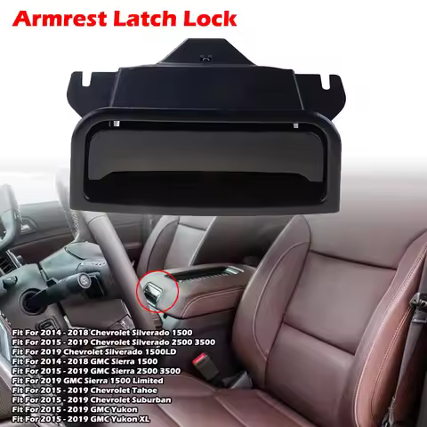 Car Accessories Center Console Armrest Cover Lid Latch Lock Switch Fit for Chevrolet Silverado Tahoe