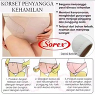 Korset sorex sabuk penyangga kehamilan perut ibu Hamil korset bumil Kehamilan Nyaman serat polyster 