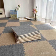 Linen Foam Mat Floor Mat High-End Entrance Crawling Mat Bedroom Splicing Crawling Mat Floor Mat Spli