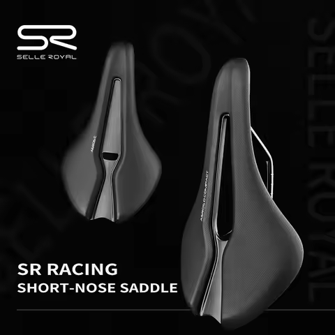 Selle Royal AEROS Short Nose Bike Saddle, Road Racing and Mountain Bike Hollow Comfortable Seat, Thi
