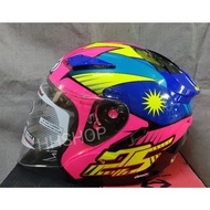NHK HELMET R1 V2.0 KAREL WINTER / AZLAN SHAH READY STOCK OPEN FACE HELMET
