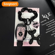 Soopsori TPU Car Key Case Cover for Mercedes Benz E C S GLC Class E200 E400 E63 W213 S550 S560 C260 