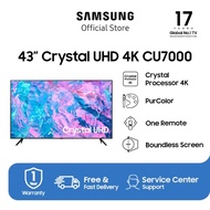 TV Samsung 43 Inch Crystal UHD CU7000