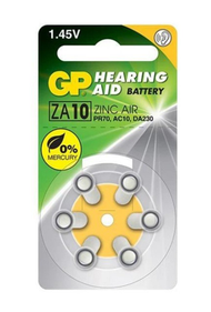 超霸 - ZA10F助聽器無汞鈕扣電池