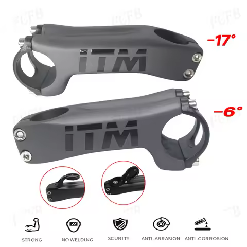 ITM carbon stem Bicycle road mtb Stem -6°-17° Mtb mountain bike 70/80/90/100/110/120/130mm road Bike