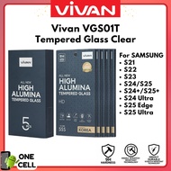Vivan Tempered Glass HD Samsung S21 S22 S23 S24 S24 Plus S24 Ultra S25 S25 Edge S25 Plus S25 Ultra T