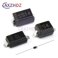 100PCS 1N5819 IN5819 DO-41 SS14 SMA DO-214AC 1N5819W SOD123 1N5819WS SOD323 SL S4 Schottky Diodes Re