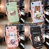 For OPPO R7 R7s R9s Reno lite Plus Phone Case Candy For Realme C1 X3 6 Pro C11 C21 2021 Casing Cover With Lanyard