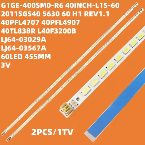 TV Lamp LED Backlight Strips For Grundig 40VLE6142C LED Bars SLED 2011SGS40 5630 60 H1 Bands Rulers 