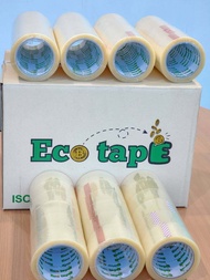 เทปใส/น้ำตาล 2”นิ้ว [1 กล่อง Eco Tape #1ถูกสุดในไทย] 72 ม้วน 40 Mic ไมครอน 100 หลา 1 ลัง Pack 72 Cle