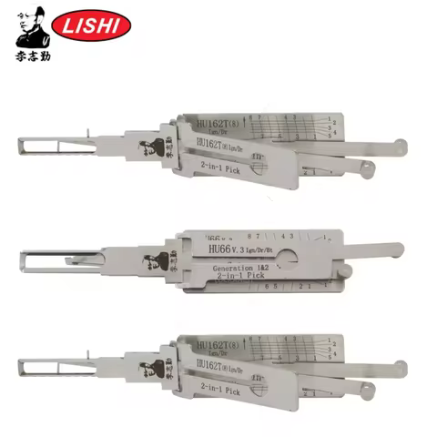 HU66 HU162T(8) HU64 VAG GROUP Lishi Vehicle 2-in-1 Decoder Cars Lock Picking Set