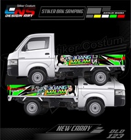 Stiker Bak Samping Pick Up New Carry Stiker Vinyl Custom Stiker Variasi All Pick Up Carry / T120ss /