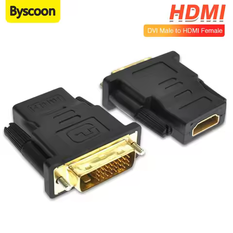 DVI to HDMI Adapter DVI 24+1 to HDMI-Compatible DVI Male to HDMI-compatible Video Converter for HDTV