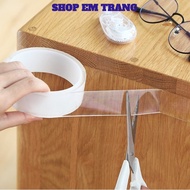 Nano Transparent Double-Sided Adhesive Tape Super Adhesive Double-Sided Adhesive Tape 3Cm*5M Reusabl
