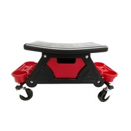 G.house HUMMER เก้าอี้ช่างซ่อมพร้อมช่องใส่ของ รุ่นQX002 ขนาด 25x64x33ชม. สีดำ-แดง จัดส่งเร็ว