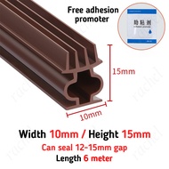 NEW 6m Durable Rubber Sound Proof Dust Blocker Gap Filler Weather Proof Self Adhesive Window Door Re