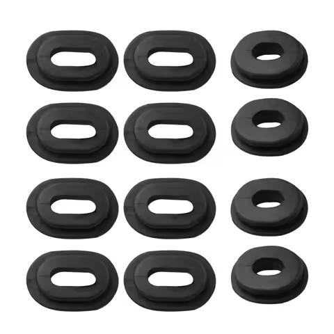 12Pcs Motorcycle Side Cover Rubber Grommets Gasket Fairings Washer Spacer For CG125 CB100 550K 550F 