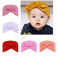 Pearl Rabbit Ribbon Baby Turban - 4663