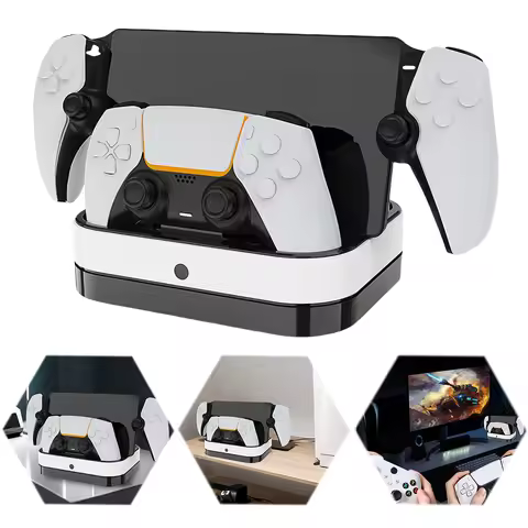 For PS5 Dual Charging Station LED Indicator & RGB Light Fast Charging Dock Station Charging Stand fo