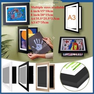 Kids Art Frames - A3 Crafts Front Opening and Changeable Children's Drawing Portfolio Storage Box - 