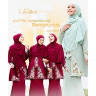 JELITA WARDROBE KURUNG CASALINA Kurung Sulam Manik ala Kebaya Zara Cotton Crepe Wuduk Friendly Baju Raya 2023