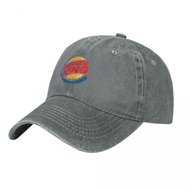 Burger King Logo Adult Washed Cowboy Hat 100% Cotton Curved Brim Sun Hat Simple Casual All-Match Neu
