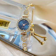 Jam Tangan Wanita Dewasa Rantai Serut Segi Fashion Import Murah Mewah Terbaru