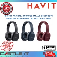 Havit H2590BT PRO Bluetooth Wireless Headphone BT5.1 FM AUX MicroSD Black Blue Red