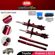 APM Performax Avanza 1.3/1.5 2003-2011 F601/602 Heavy Duty Sport Absorber Front / Rear Set With Absorber Mounting &amp; Boot