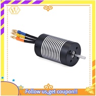 【W】3650 Internal Rotation 4 Pole Non-Inductive Brushless Motor Axle Diameter 3.175mm1/14 1/12RC Auto