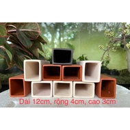 Rectangular ceramic cave for fish, shrimp, pleco, Crayfish, cory