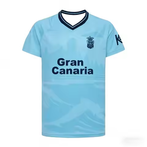 Arrive Fashion Las Palmas Away Kit Soccer Jersey T-shirt Men's Adults Quick Drying Breathable Footba