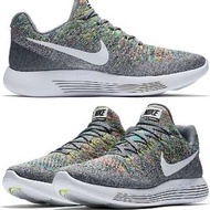 Nike LunarEpic Low Flyknit 2灰彩虹 編織